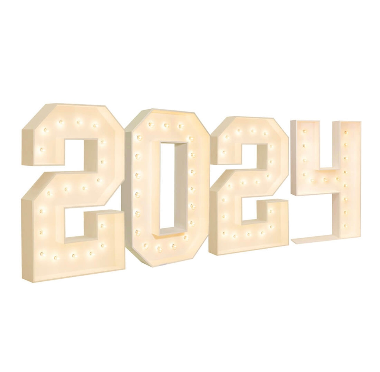 Single Number Light Up Marquee Sign
