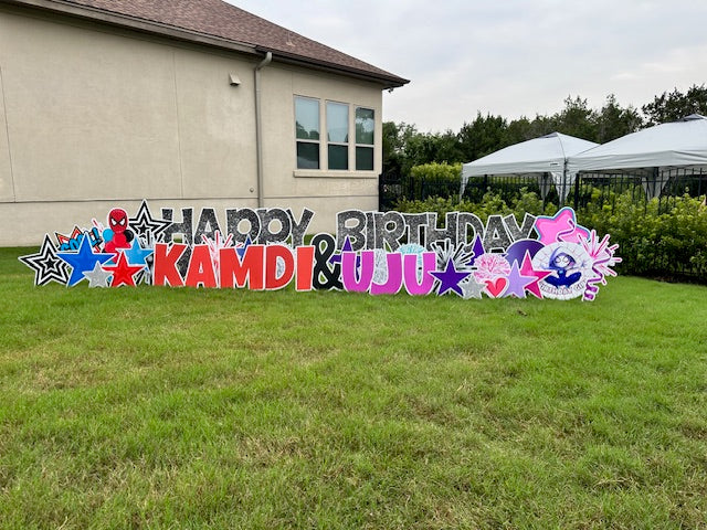 Multi- Name Birthday or Celebration Sign