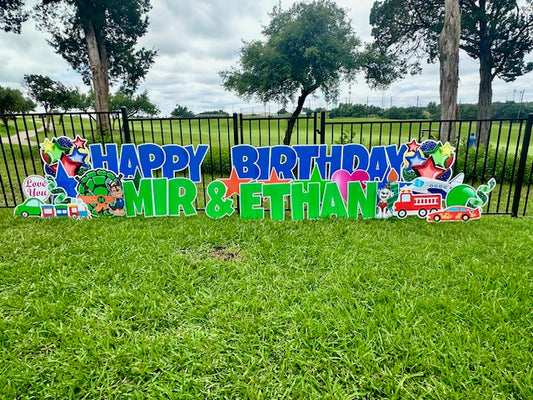 Multi- Name Birthday or Celebration Sign